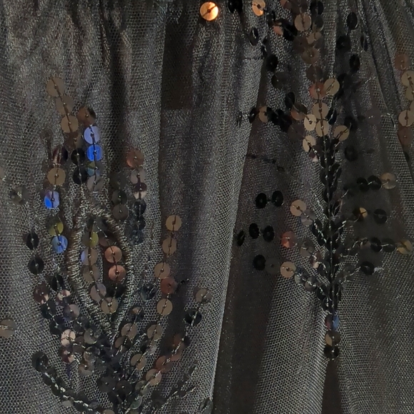 Forever 21 Black Sequin Holiday Dress Size L NWOT - Picture 9 of 11